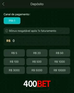 deposits 400BET